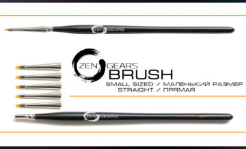 Brushes set Zs-1. Small, straight.