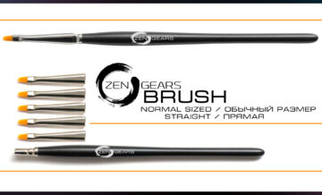 Brushes set Z-1. Normal, straight.